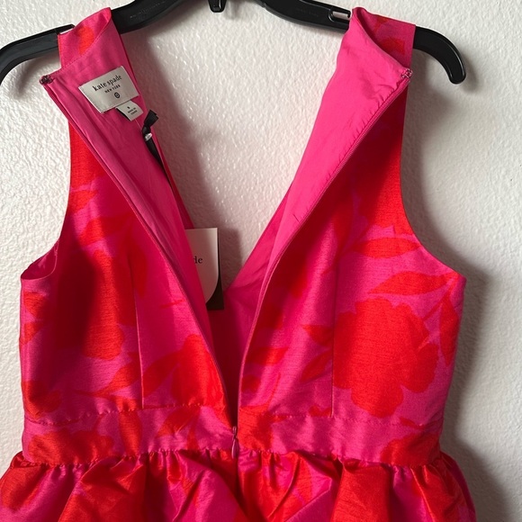KATE SPADE For Target Pink Sleeveless VNeck Size 8 Pink Formal Midi Dress BNWT - Picture 12 of 13